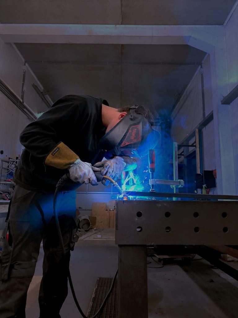 Vakmanschap: lassen van een stalen frame